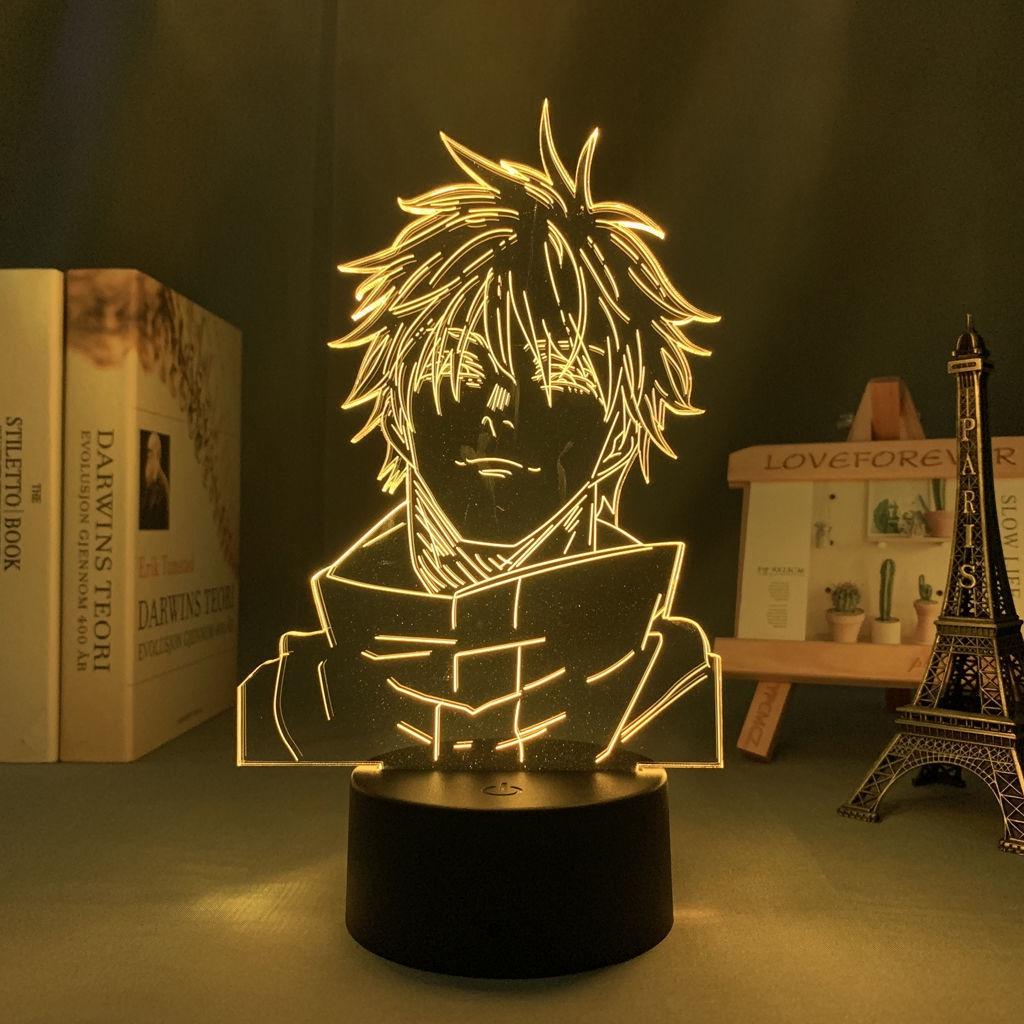 

Ночной светильник дзюдзюцу кайсен в стиле аниме Фусигуро Мегуми, рисунок цвета, меняющаяся прикроватная лампа, подарок для любителей дзюдзюцу кайсен Crack Base