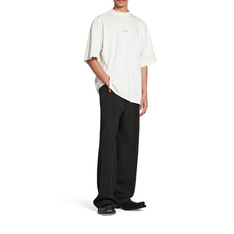 Balenciaga T Shirt Loose Fit Unisex White 744439TOVM79079