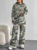 Patchwork Tie-dye European and American Casual Long-sleeve Set, Women's Hoodie Sweatshirt and Pants Two-piece Set