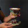 Creative Ceramic Cup Light Luxury Design Sense Retro Ceramic Water Cup Afternoon Tea Diamond Coffee Cup