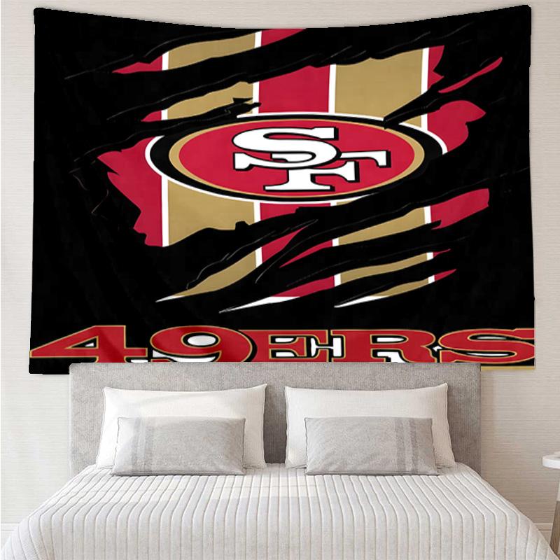 Faithful 49ers Football Quick-Dry Tapestry Hanging for Bedroom,Livingroom, Playroom,Decor Art Room Wall Tapestry Holiday and Birthday Gifts