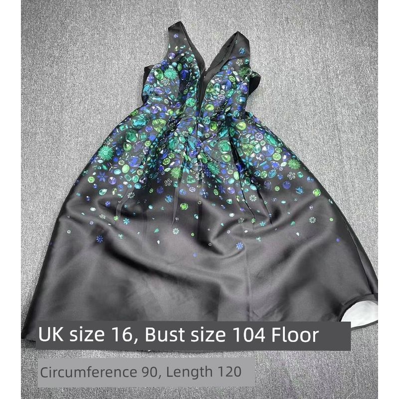 

2025 Spring/Summer Foreign Trade Original Garment High-Quality Coast Scarce Skirts Heavy Industry Design Light Luxury Formal Dress Dress Color No. 16 All yards