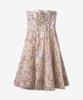 Jimmeoman Midi High-Tie Lace Dress - Stamp Print / 5784Dhigstmpr