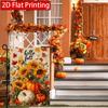 2D Flat, 2D Flat Thanksgiving Pumpkin Hello Fall Garden Flag (2)- Outdoor Garden Flag Double-sided Home Decoration Courtyard Decoration Outdoor Decora