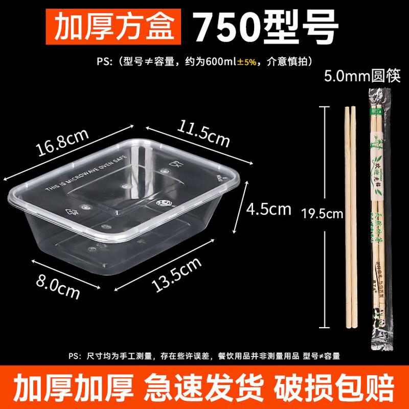 Einweg Rechteckige Plastik-Takeout-Behälter