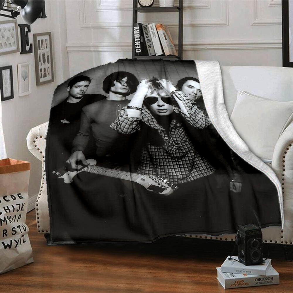 Rock Band Portrait Blanket Soft Throw Blanket For Home Bedroom Bed Sofa Travel Office Solid Christmas Blanket