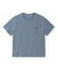 WACKY WILLY Denim-Like Small Logo Short Sleeve T-Shirt Light Blue