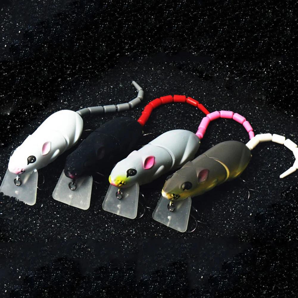 Esca artificiale a forma di topo da 15,5 cm, in plastica, per la pesca di lucci. Esca artificiale a forma di topo, crankbait, ideale per la pesca di lucci.