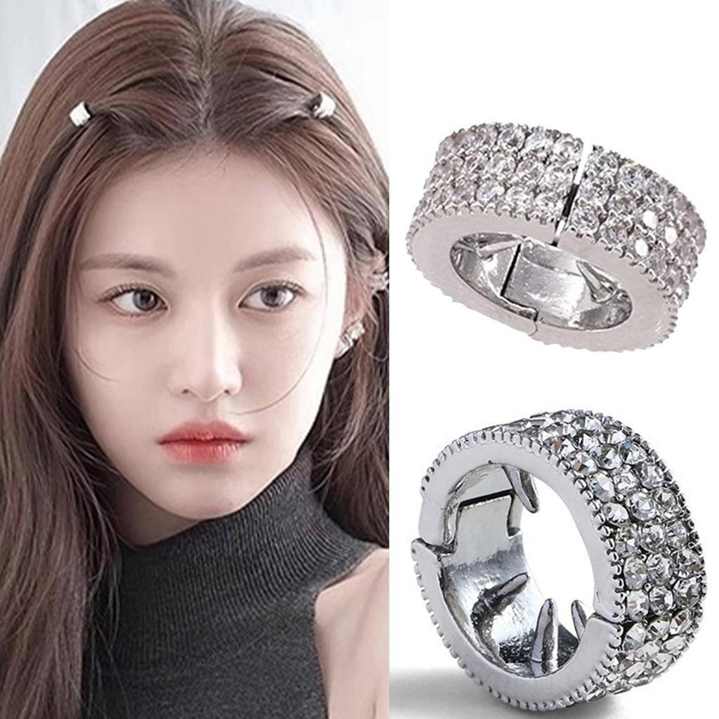 Luxurious Blingbling Hair Rings Eye-catching Headwear Christmas Party Photo Props Women Headwear Cosplay Accessories