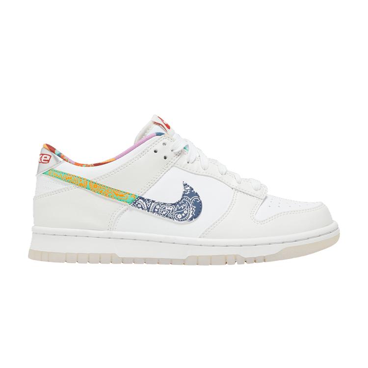Nike Dunk Low White Multi-Color Paisley (GS) 35.5