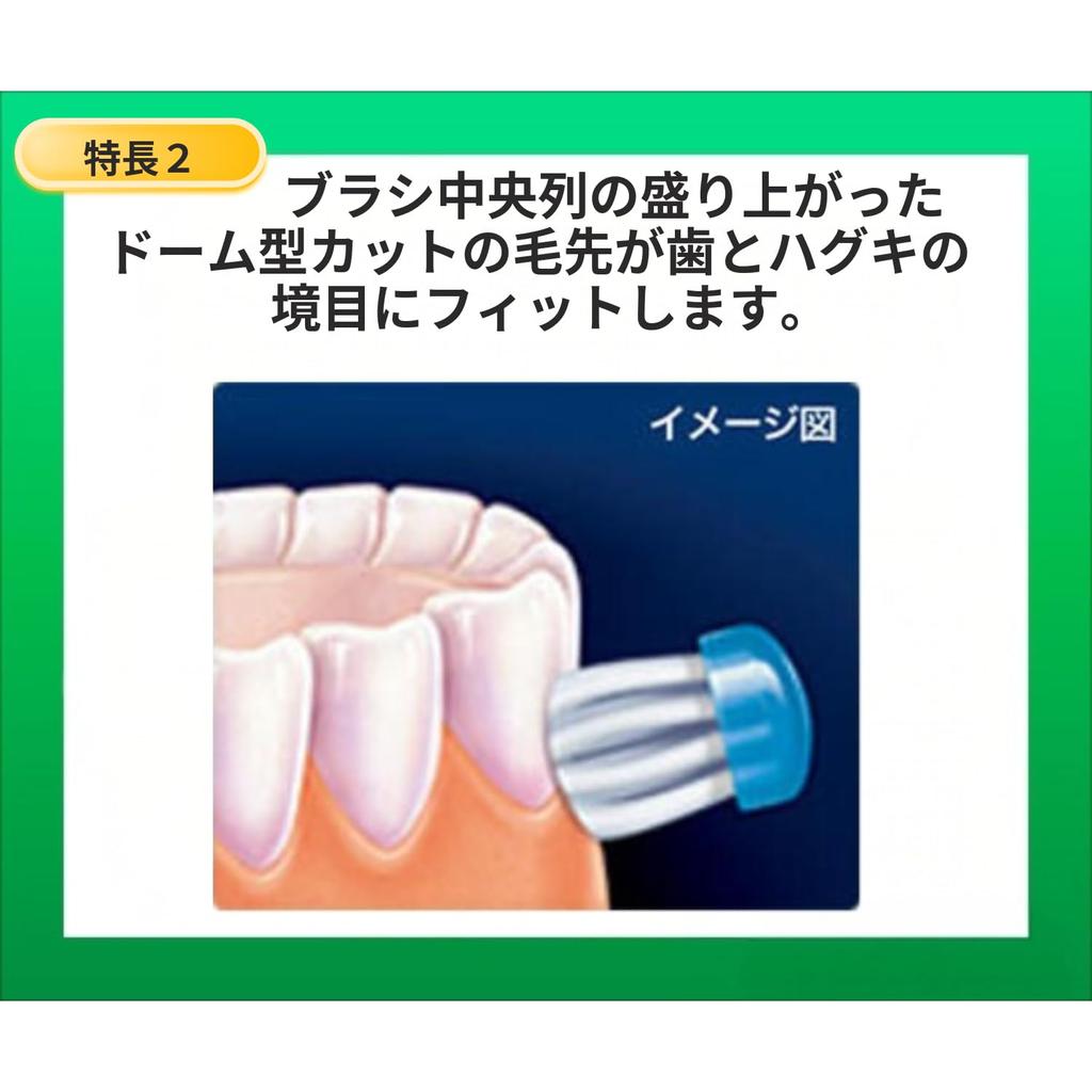GUM Dental Toothbrush compact medium tapered dome #407 [4-row head, bristles, tips, cut] 120-pack