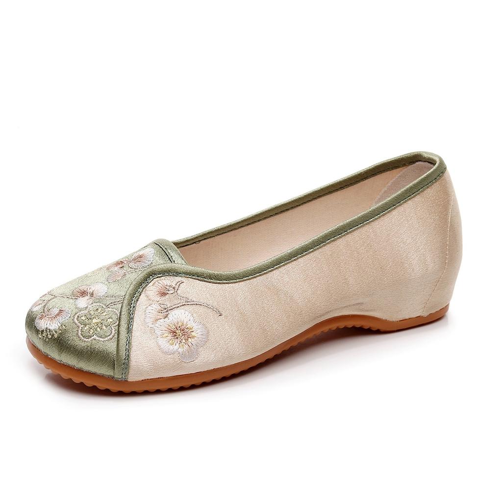 [Sandalwood] 2025 summer new old Beijing cloth shoes temperament simple cheongsam with shoes ethnic style embroidered shoes
