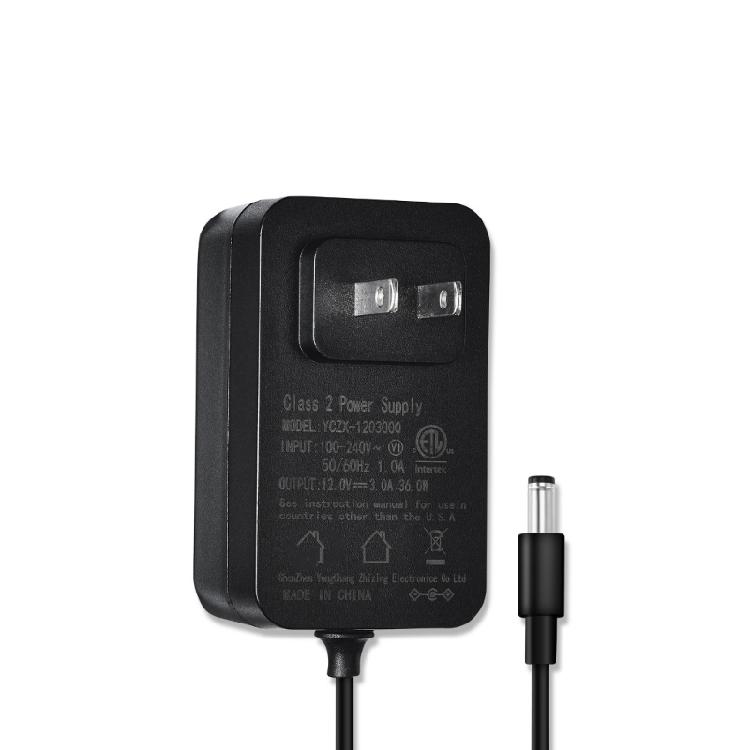36W Universal Power Supply Adapter US Compatible Plug Fire Retardant Housing Stable Output for Various Electronics