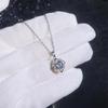 Dancing Love Necklace Valentine's Moissanite Pendant Platinum Light Luxury Gift Romantic Wholesale Jewelry