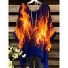 Summer Top Women Arrival Elegant Vacation Style Plus Size Simple Casual Meteor Pattern Print Irregular Hem Round Neck T-Shir