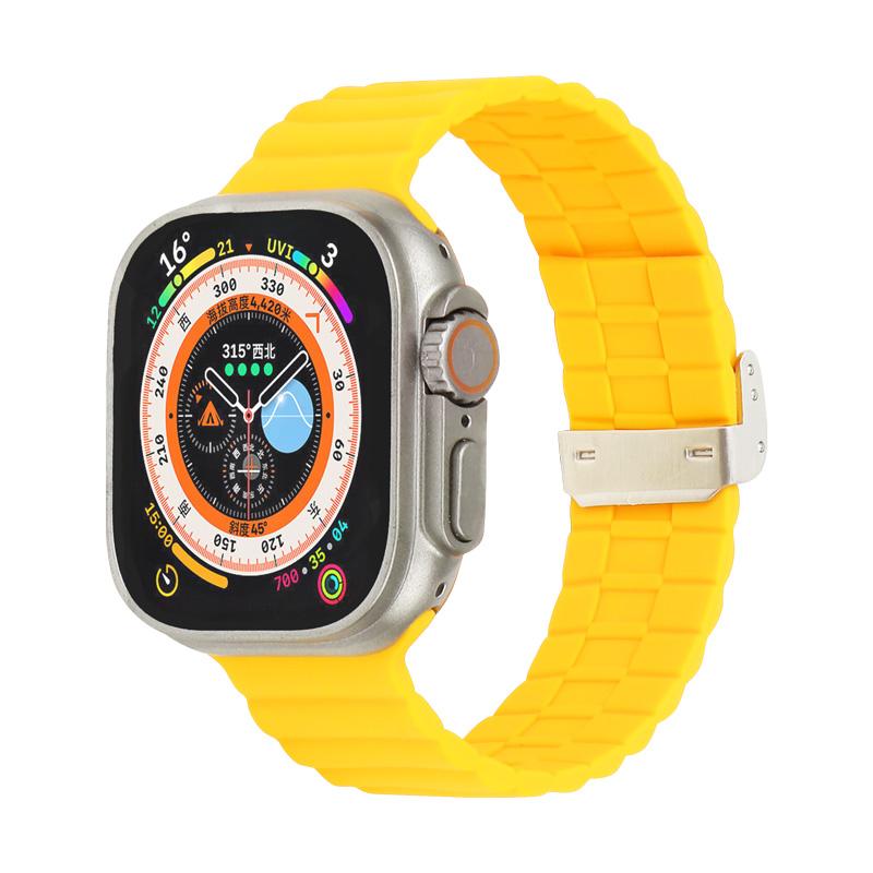 Watchband Return Clip Silicone Strap For iWatch Band 49mm 45mm 41mm 44mm 40mm 42mm 38mm 45 Mm Watch Band for iWatch Series 8 7 3 4 5 6 Se