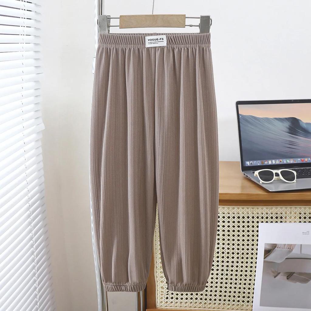 Kinder Casual Anti-Mücken-Hose Sommer dünne Gürtel Füße Pumphose für Mädchen