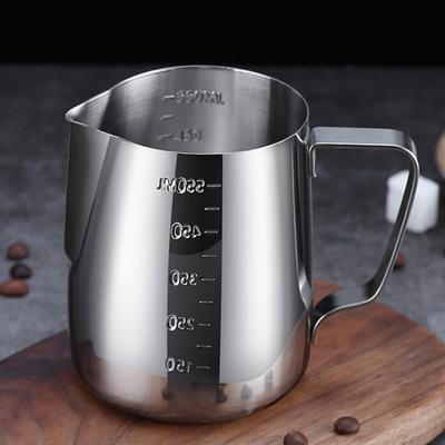 Yousheng 140ml/350ml/550ml/900ml Brocca per schiumare il latte Brocca per vapore per espresso in acciaio inox Brocca per schiumare il latte Tazza per cappuccino Latte Art