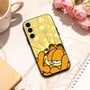 P-Playful G-Garfield C-Cat   Phone Case For Samsung Galaxy A73,A72,A71,A70,A53,A52,A51,Others Soft Black Shell
