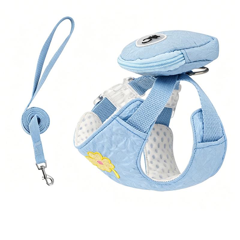 Dog Leash Dogs Walking Leash Small and Medium-sized Pet Chest Harness Dog Backpack Going Out