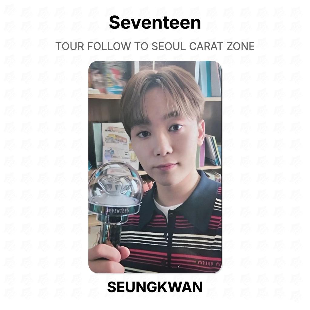 Seventeen TOUR FOLLOW TO SEOUL CARAT ZONE Official Photocard