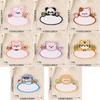 8 Pcs Cartoon Animal Blank Name Embroidered Patches Repair Patches Iron On Patches Bear Sewing Patches for Clothes Shoes