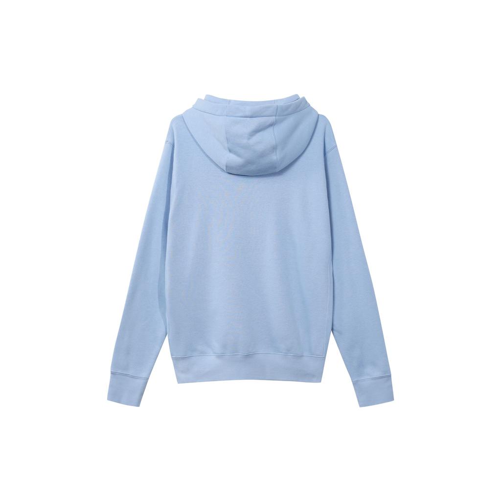 Nike Logo Print Drawstring Hoodie Long Sleeve Sweatshirt Men Tops Pleasant-Cobalt-Blue BV2655-479
