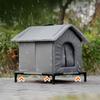 Foldable Weatherproof Pet House Cold Resistant Stray Cat Dog Bed Tent Portable Outdoor Winter Shelter Easy to Store
