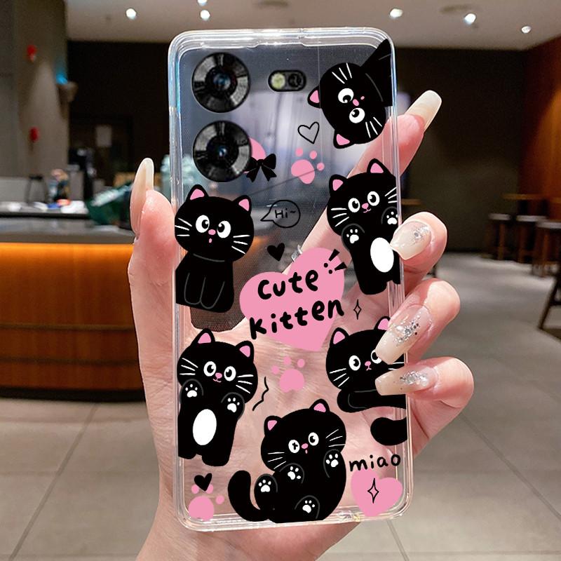 For Techno Pova 5 LH7n 5Pro LH8n Phone Case Tecno Pova 5 Pro Case Clear Luxury Fashion Butterfly Flowers Soft TPU Silicone Cover