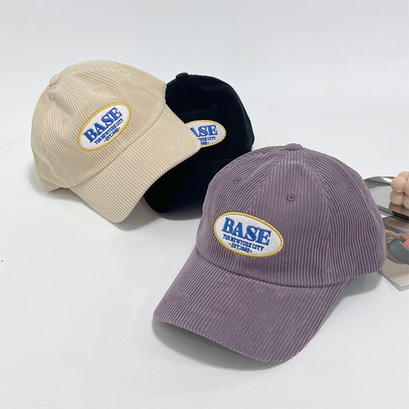 Women s and Men s Couple Corduroy Ball Cap 6 Colors C7356_Purple