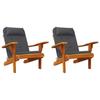 Adirondack Chair Cushions 2 pcs Anthracite Oxford Fabric