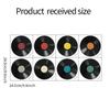 8PCS Vinyl Record Wall Stickers DIY Transfer Belt Decal Mural Living Room Bedroom Home Restaurant Bar Decoration