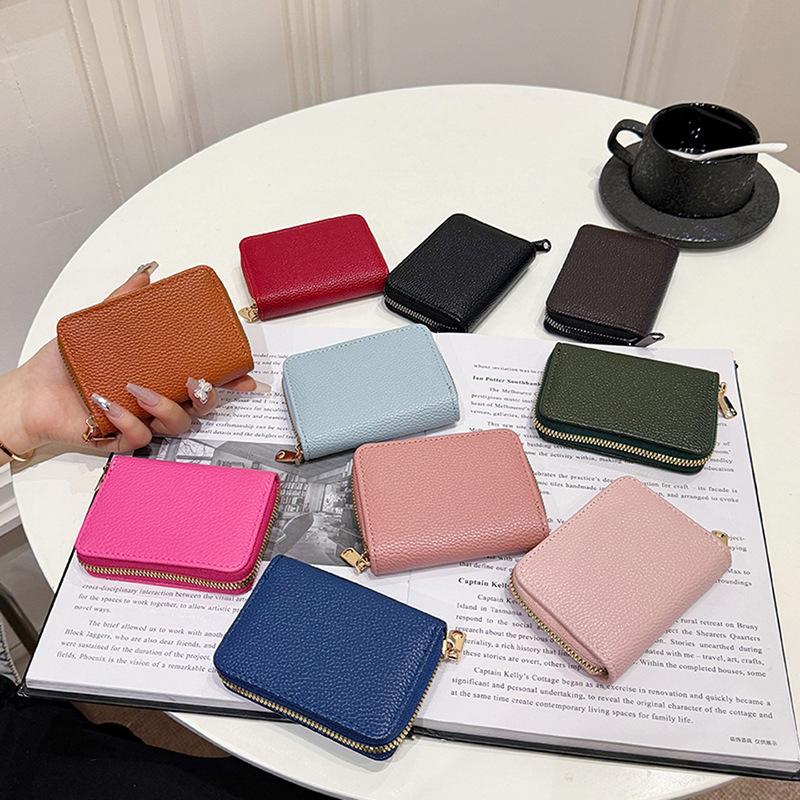 New Card Bag Wallet Integrated Large-capacity Anti-theft Brush Men's Multi-card Women's Card Bag Clutch Bag