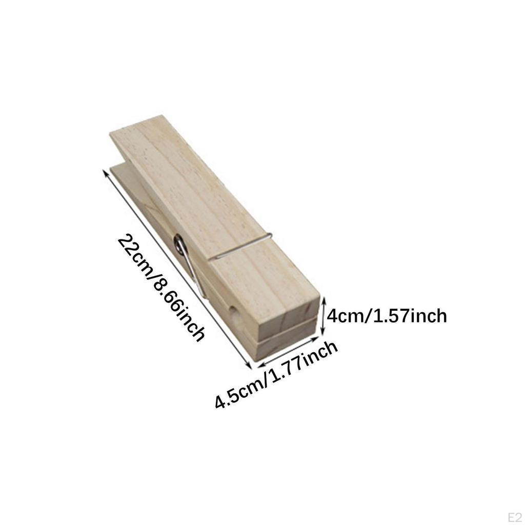 Wooden Clothespin Clothes Peg Laundry Bathroom Clothing Clamp Wood Clip for Indoor and Outdoor Patio