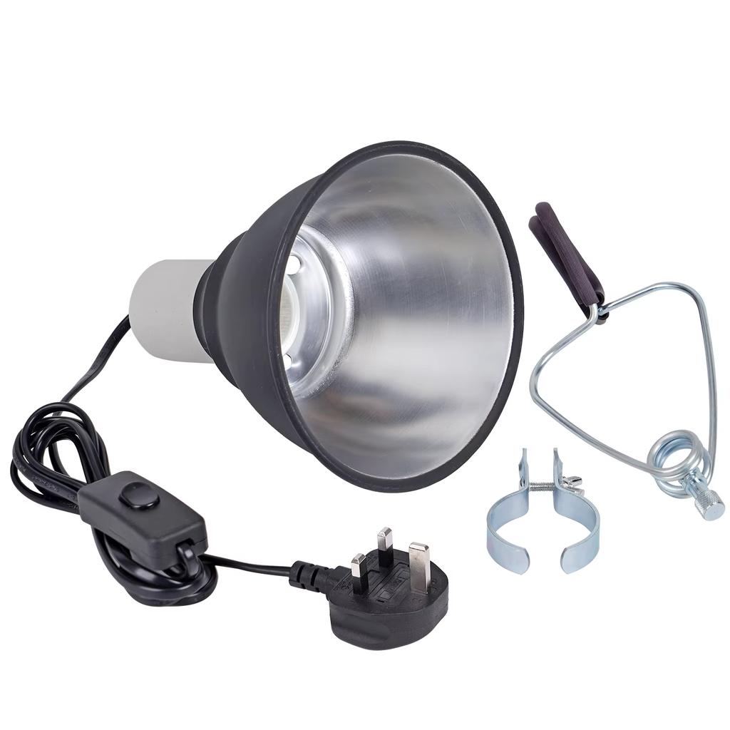 New Pet Reptile Heating Lamp Set Illumination E27 Heating Lamp Bracket Pet Light Bulb Bracket Lampshade Emission Lamps 220-240V