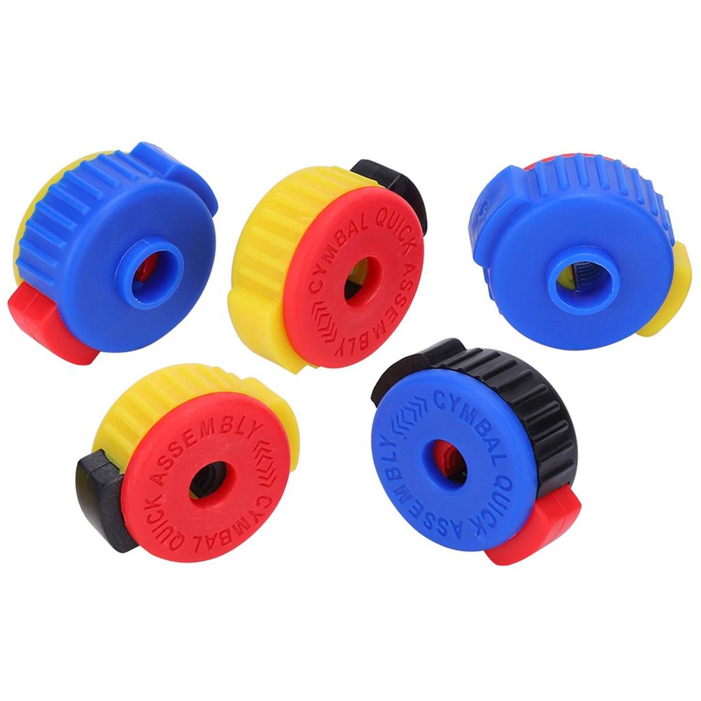 5Pcs Drum Quick Release Nut Cymbal Installation Removal Stand Screw Cap Fixing Buckle