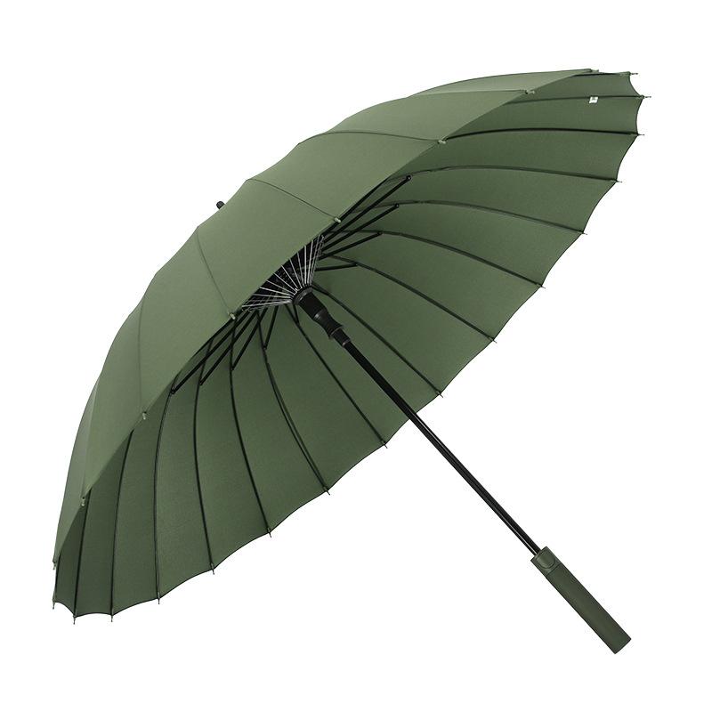 24 bone umbrella, automatic umbrella, large, large, large, straight rod, long-handled umbrella, weather and rain