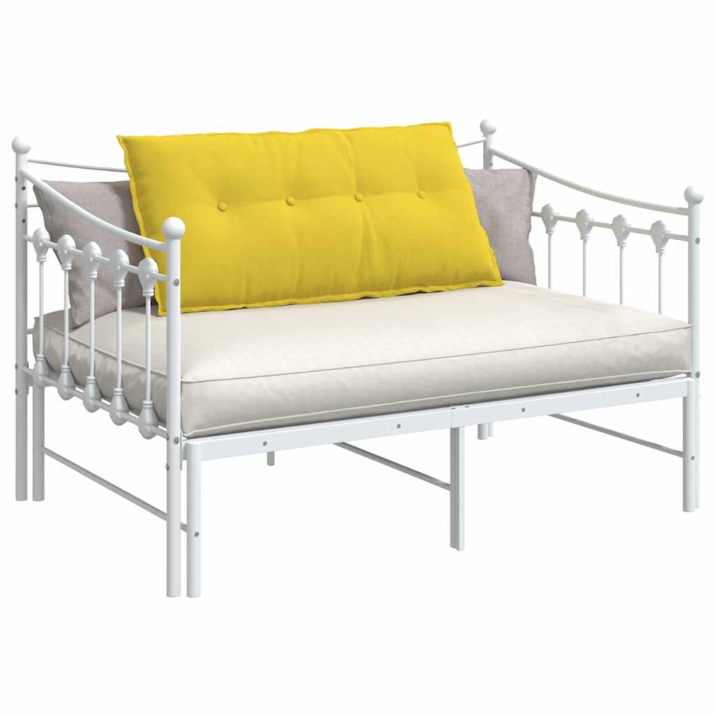 Back Cushion Light Yellow 100 x 19 x 50 cm Fabric