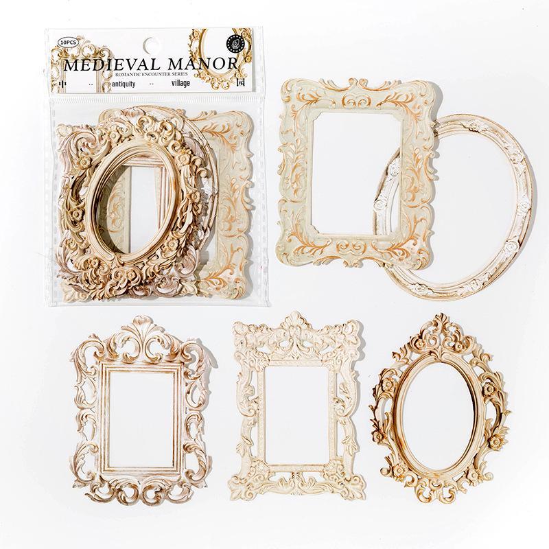 Серия «Романтические встречи Момо»: Тисненая коллажная открытка и ретро-полый фотоальбом для записей