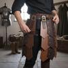 Medieval Faux Leather Thigh Decorative Wide Belt for Carnival Fancy Dress