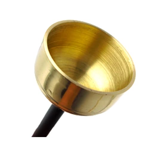 RISACCA Buddhist Handheld Orin, Ebony, 108-Bead Prayer Beads, Storage Bag / Equinox, Grave Visit, Pilgrimage, Purification, Extendable Bell (Handheld