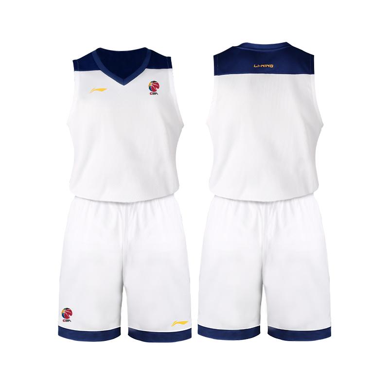 

Игровая майка CBA Li Ning Тренировочная Быстросохнущая Дышащая Практичные Шорты Баскетбольный Комплект Спортивная одежда Унисекс YATU039-1+CBALOGO M