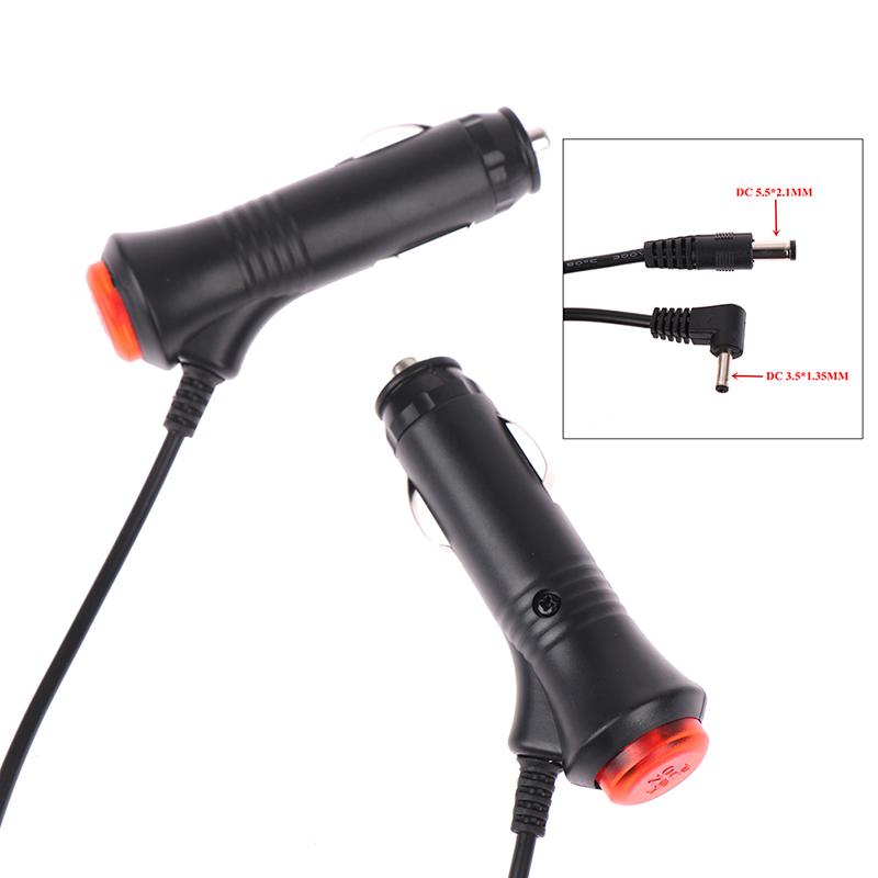 12V Car Lighter Plug to DC 3.5/5.5mm Power Cord cable Switch For auto GPS DVD