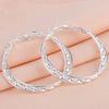 Fashion Round Gold Plated Copper Hoop Earrings For Women  New Vintage Jewelry Wedding Anniversary Party Gifts Acessories