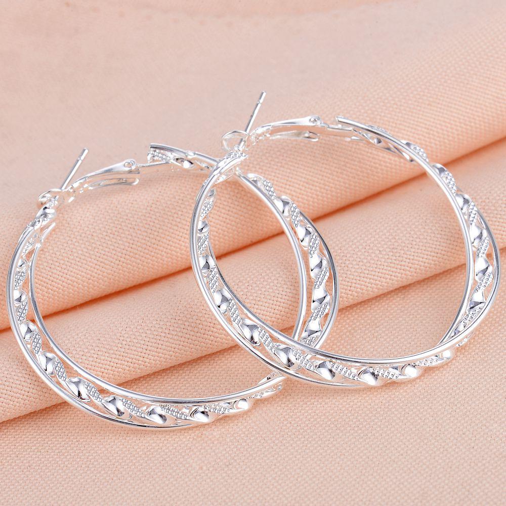 Fashion Round Gold Plated Copper Hoop Earrings For Women New Vintage Jewelry Wedding Anniversary Party Gifts Acessories