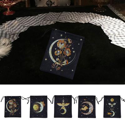 Bolsa de Tarot de Terciopelo para Runas, Dados, Portador con Cordón, Bolsitas para Joyas, Organizadores, Bolsa de Regalo de Mano para Guardar Cartas de Juegos de Mesa