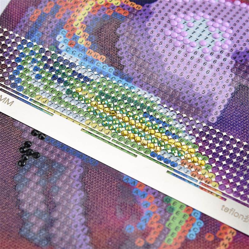 DIY 5D Diamond Painting Tools Stainless Steel Mesh Ruler Square Round Beads Drawing Ruler Diamond Embroidery Accessories