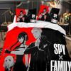 Anime Spy X Family Bedding Set 3D Printed Suitable For Bedroom Duvet Cover Set With Pillowcases Kids Home Textile