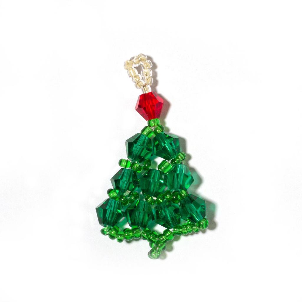 Festive Knitted Christmas Tree Pendant Earrings & Phone Charms