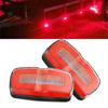 12-24V 1 Pair Truck Trailer 4" LED Red Side Marker Clearance Light Turn Signal Lamp fit for Buses Lorries Semi Van RV Car IP67